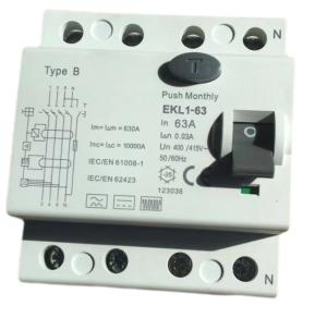 Quality 32 Amp 40 Amp 63 Amp RCD Three Phase Circuit Breaker 415V wholesale