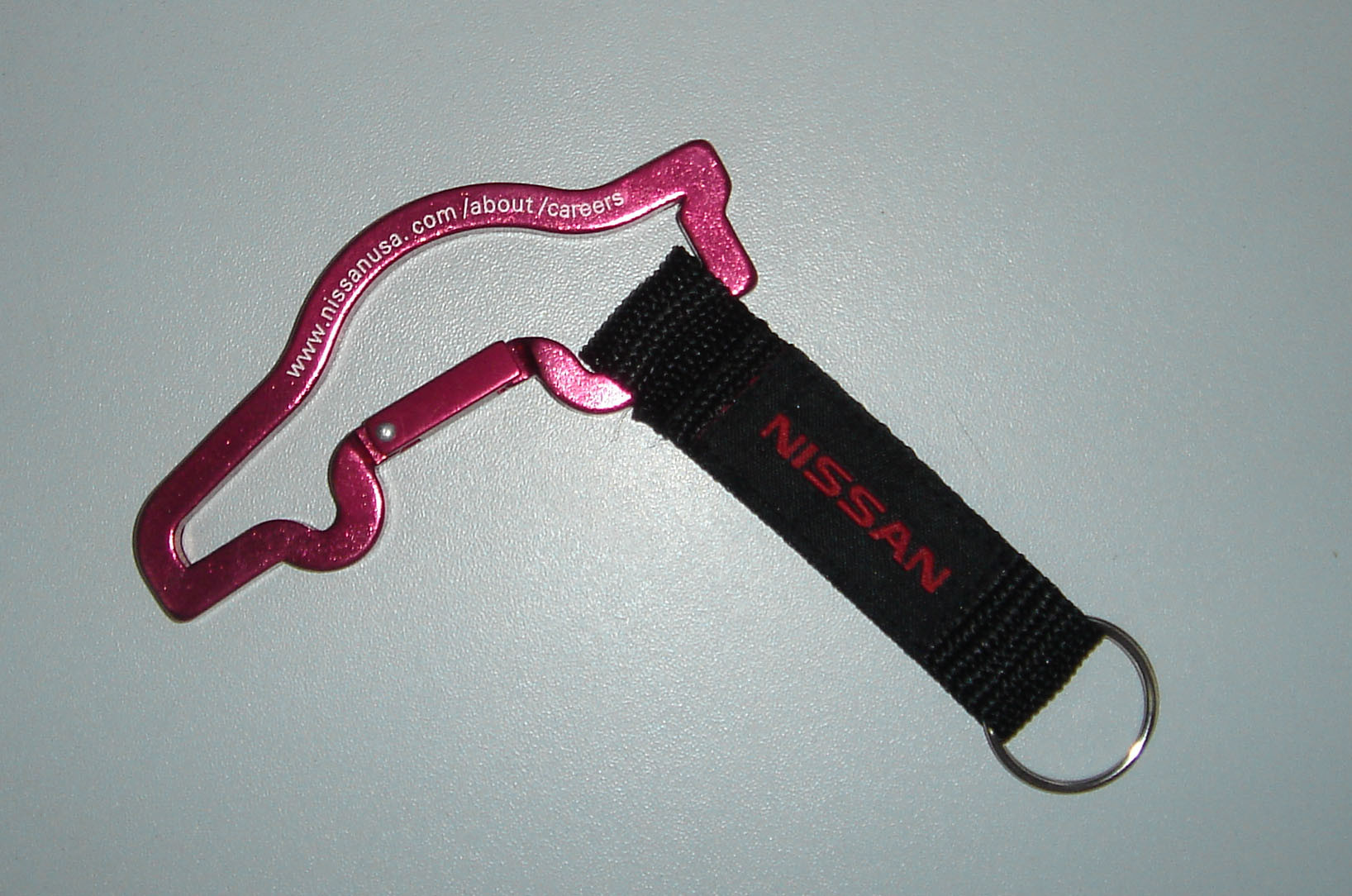 100% Polyester Verious Shape Custom Carabiner Keychain With Silk Screen Printing