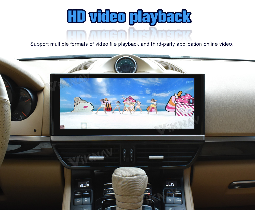 Viknav Car Radio For Porsche Cayenne (2011-2017) 12.3 inch Vehicle Stereo Carplay Multimedia Player GPS Navigation