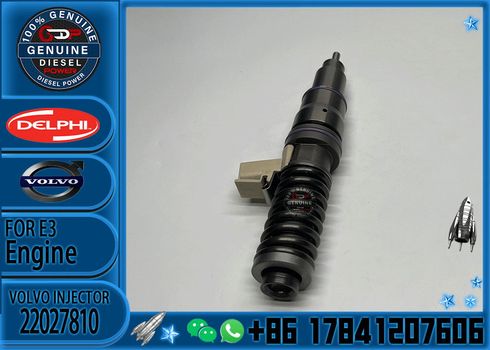Diesel Fuel Injector 22218106 22027810 22027807 22027808 22089886 22218106 22479123 22479124 22717955 For VOVLO