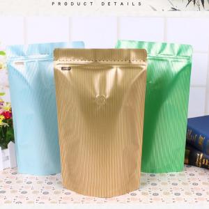 Quality Custom Printing Aluminum Foil Stand Up Pouch Valve Sealed Coffee Bags 250g / 500g wholesale