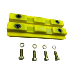 Quality 2411111/2102696 Milling Machine Spare Parts Undercarriage Parts Polyurethane Rubber Block Three Ribs Road Construction wholesale