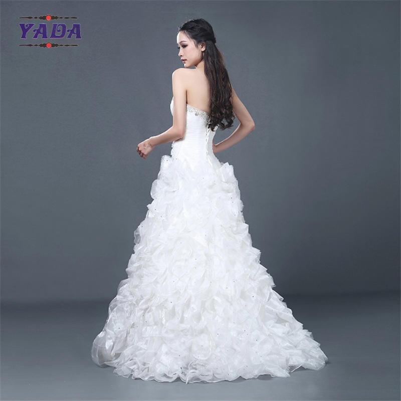 New model simple elegant handmade beaded off shoulder dress sale ball gown wedding dresses