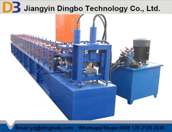 3KW Hydraulic Power Metal Roofing Ridge Caps Roll Forming Machine with Cutting
