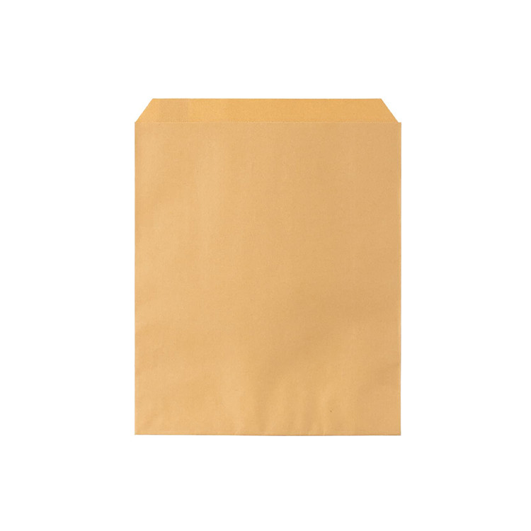 8x4x10 Takeout Kraft Paper Food Bags With Logo Printed 160gsm