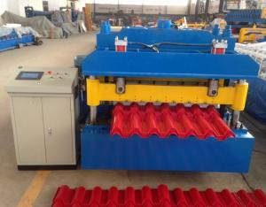 Quality Steel Step Tile Making Machinery / Glazed Tile Cold Rolled Forming Machine wholesale