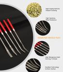 Polishing Electroplated Diamond Tools , Bended Diamond Needle File Set