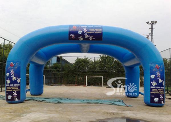 10x5m outdoor double arches advertising inflatable tent with white nylon cover N