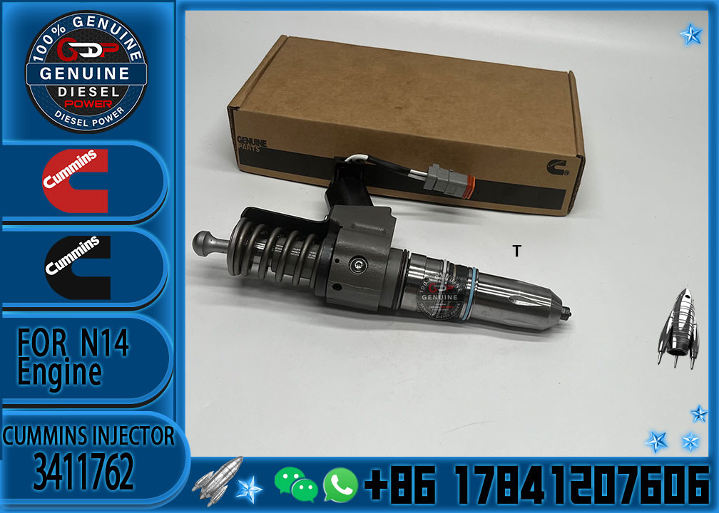Reliable Fuel Injector Assembly 3411762 For Cummins Engine N14 Series Matching Diesel
