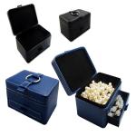 High end and elegant PU leather jewelry box for wholesale from manufacturer