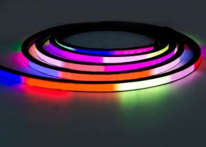 Quality 12V 24V Flexible RGB LED Neon Light 16x16mm 20x20mm Black Color Addressable wholesale
