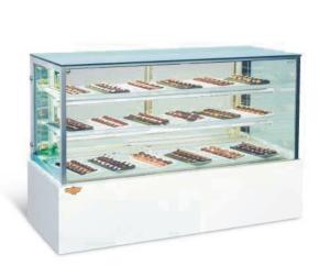Quality Curved Glass Refrigerated Bakery Display Showcase With 2 / 3 Layers wholesale