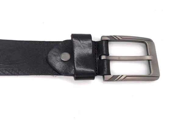 1.5" Wide Leather Pants Belt / Men 's Western Tooled Embossed Full Grain Leather Jean Belt