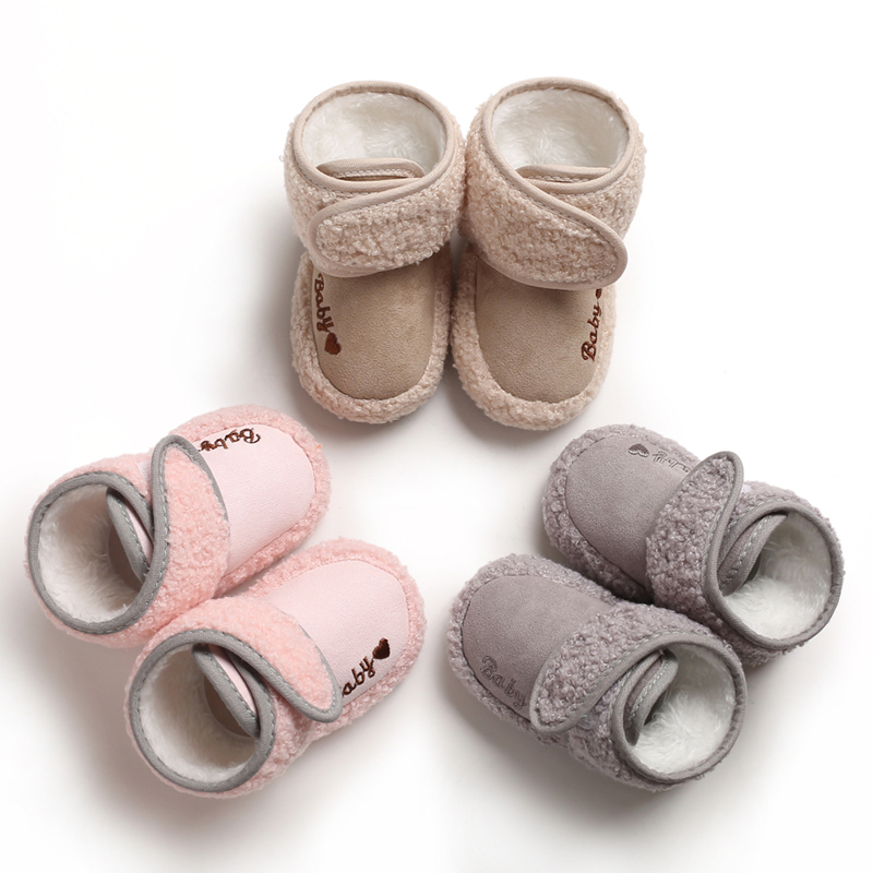 Newborn Baby Flannel warm Winter boots antislip Toddler infant baby boots shoes