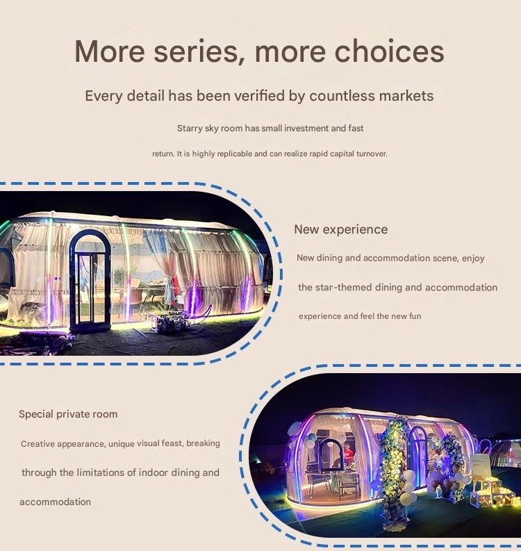 Hotel PC Star Room Bubble Room Transparent Glass Sun Room Outdoor Scenic Area Homestay Restaurant Starry Tent