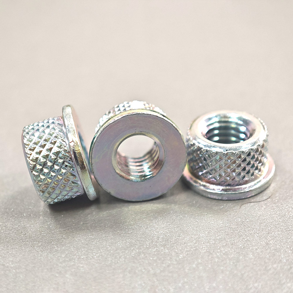 Food Beverage Industry DIN Standard White Zinc Flange Thumb Nut with Customized Design