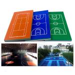 IAAF PU Sports Flooring For Volleyball Badminton Court
