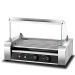 Steel Commercial Snack Food Equipment Hot Dog Making Machine Dual Temperature