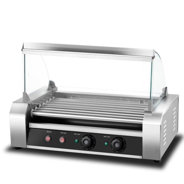 Steel Commercial Snack Food Equipment Hot Dog Making Machine Dual Temperature