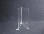 COMER Clear table stand acrylic menu display,magazine holder,book rack with