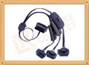 Quality PVC Insulation Obd2 Cable Extension Male To Female Cable Durability wholesale
