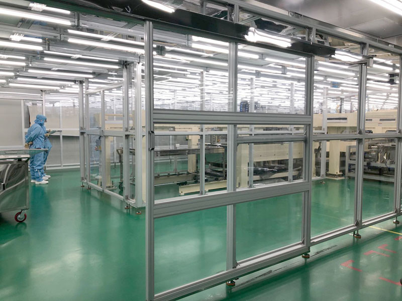 Anti Static Hard Wall Aluminum Frame Modular Clean Room