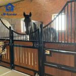 Customized 12 Foot Horse Stall Fronts Steel And Bamboo Material Stable Design