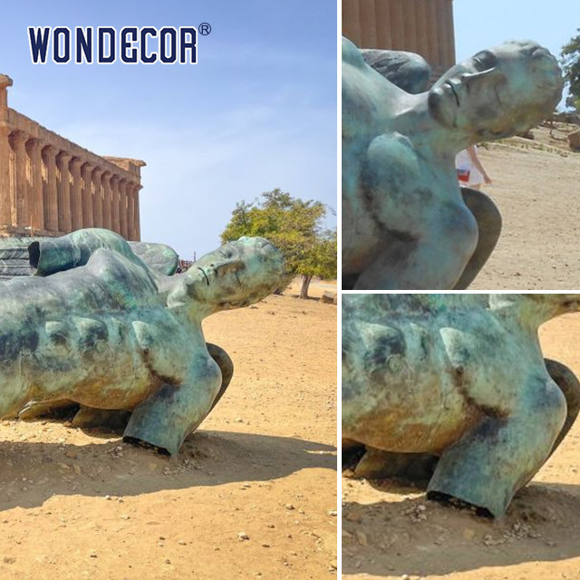 Large Outdoor Art Sculptures With Incomplete Bronze Sculptures Of The Human Body