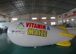 Advertising Inflatable Lighting Blimps Airship , Inflatable LED Flying Zeppelin