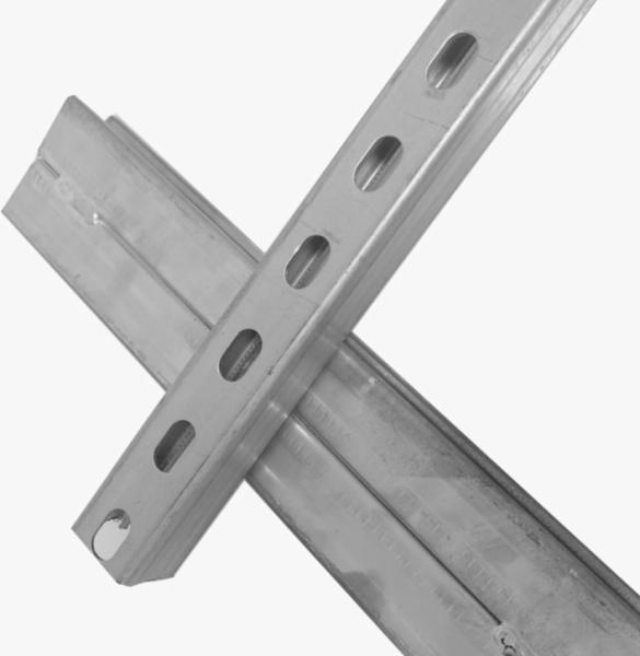 12 Gauge Solid Metal Strut Channel Carbon Steel Structural Channel Perforated