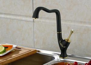 Quality Classic Style Bathroom Sink Faucets Black Bathroom Faucets Ceramic Cartridge wholesale