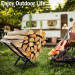 23 Inch Firewood Holder for Easy Storage and Carrying of Logs in Indoor