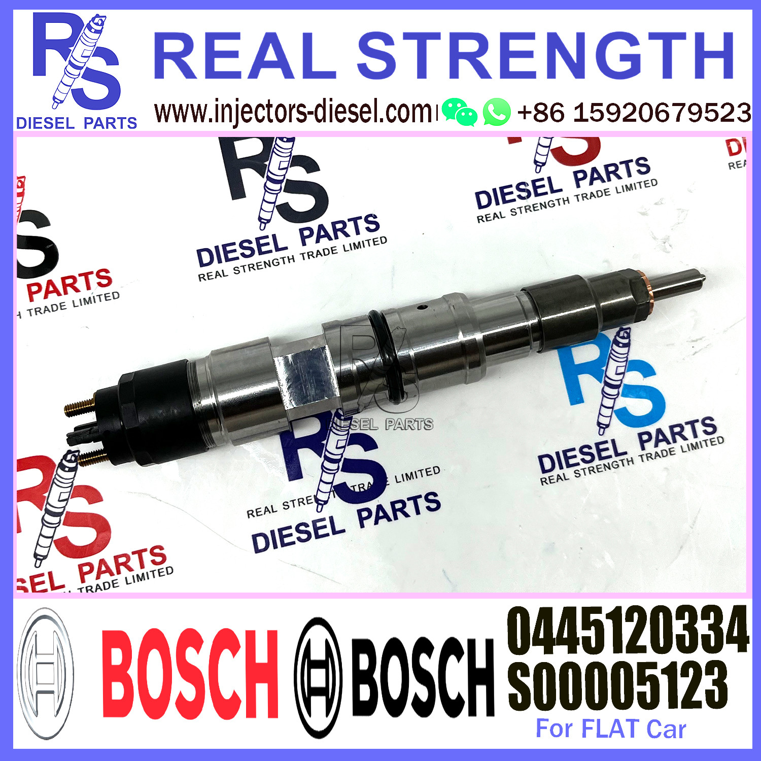 0445120334 S00005123 0445120352 Common Rail Injector For FIAT Diesel Fuel Injector 0445120334
