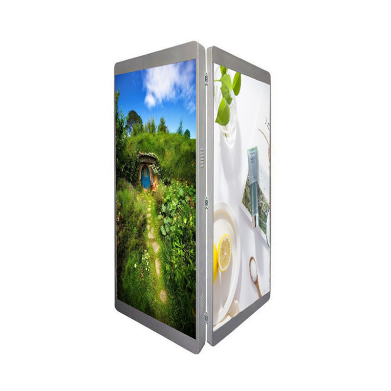 Urhealth double sided intelligent lamp post P3 P4 P5 led screen for advertising