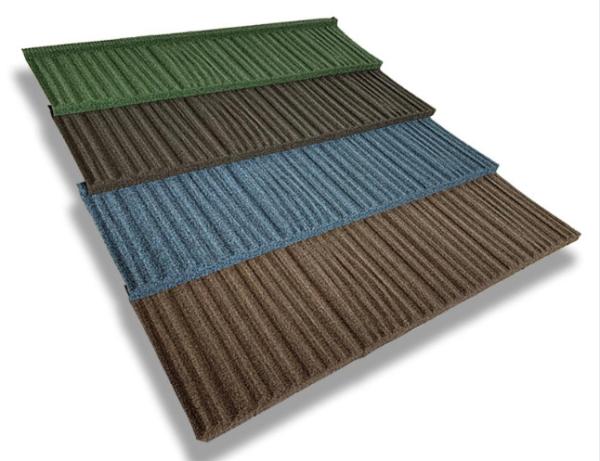 1340x420mm Makuti Grained Tile / Wood Grain Stone Coated Aluzinc Galvalume Metal