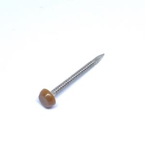 Quality Annular Ring Shank Polytop Nails / Pins Stainless Steel Cladding 40mm wholesale