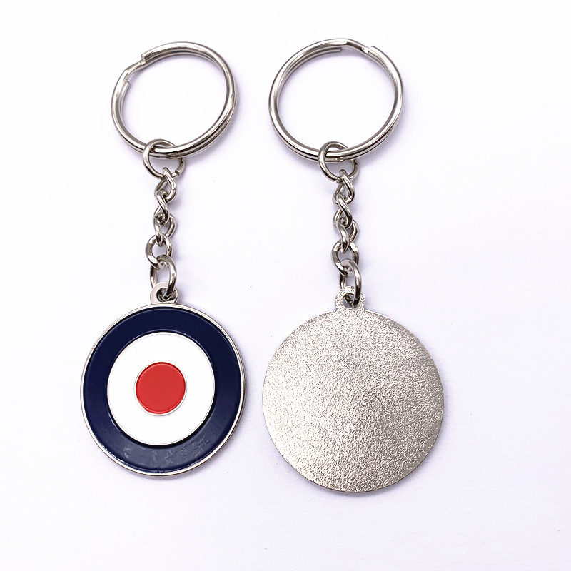 Fashionable Custom Promotional Keychains / Plating Silver Antique Brass Key Ring