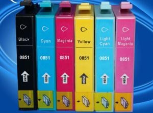 Quality 100% Brand New for epson T0851 T0852 T0853 T0854 T0855 T0856 compatible ink cartridges for Stylus Photo 1390 wholesale