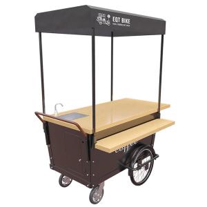 Quality 4 Wheels 300KG Load Push Cart Vendor Food Push Cart With Front Disc Brake wholesale