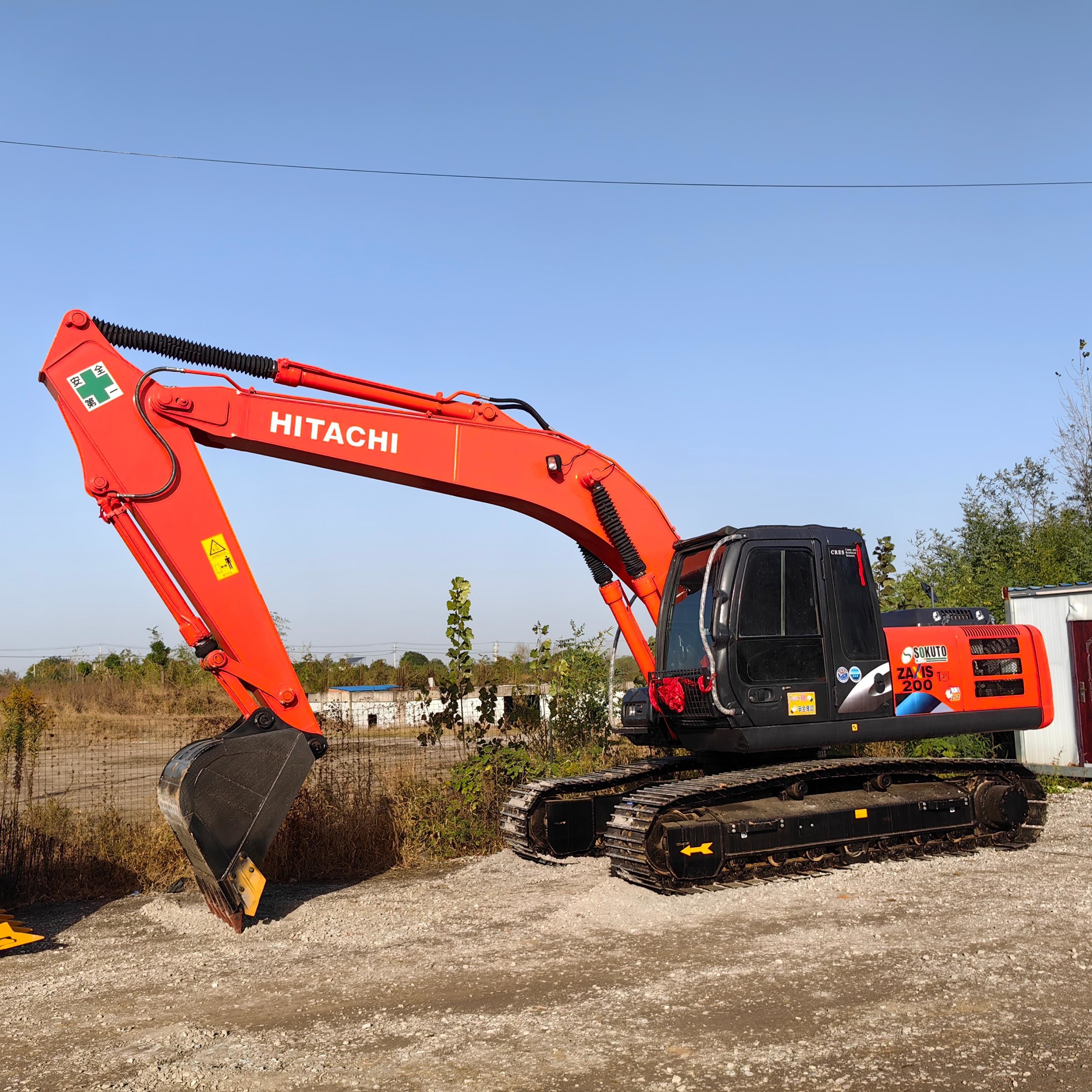 20 Ton Construction Machine Used Hydraulic Excavators Hitachi ZX200-6 Digger 0.91m3