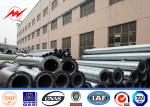 110kv 20m Galvanised Steel Poles Electric Transmission Power 15 Years Waranty