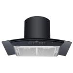 Flush Mount Arc Glass Chimney Hood 1000 Cfm Stainless steel