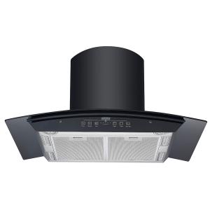 Quality Flush Mount Arc Glass Chimney Hood 1000 Cfm Stainless steel wholesale