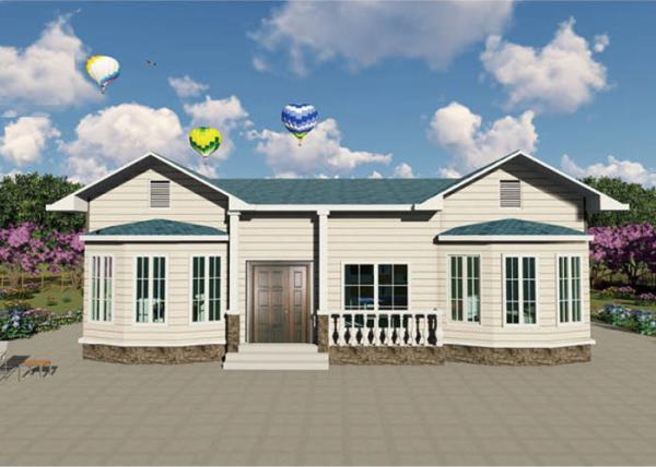 Light Gauge Steel Prefab Metal Homes Single Family Luxury Modern Modular Home