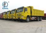New Yellow color 10 Tires 336 Hp Tipper Truck Engine EuroII 40T Diesel Fuel Type