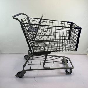 Quality 180L General Store Storage Supermarket Trolleys Steel Shopping Cart wholesale