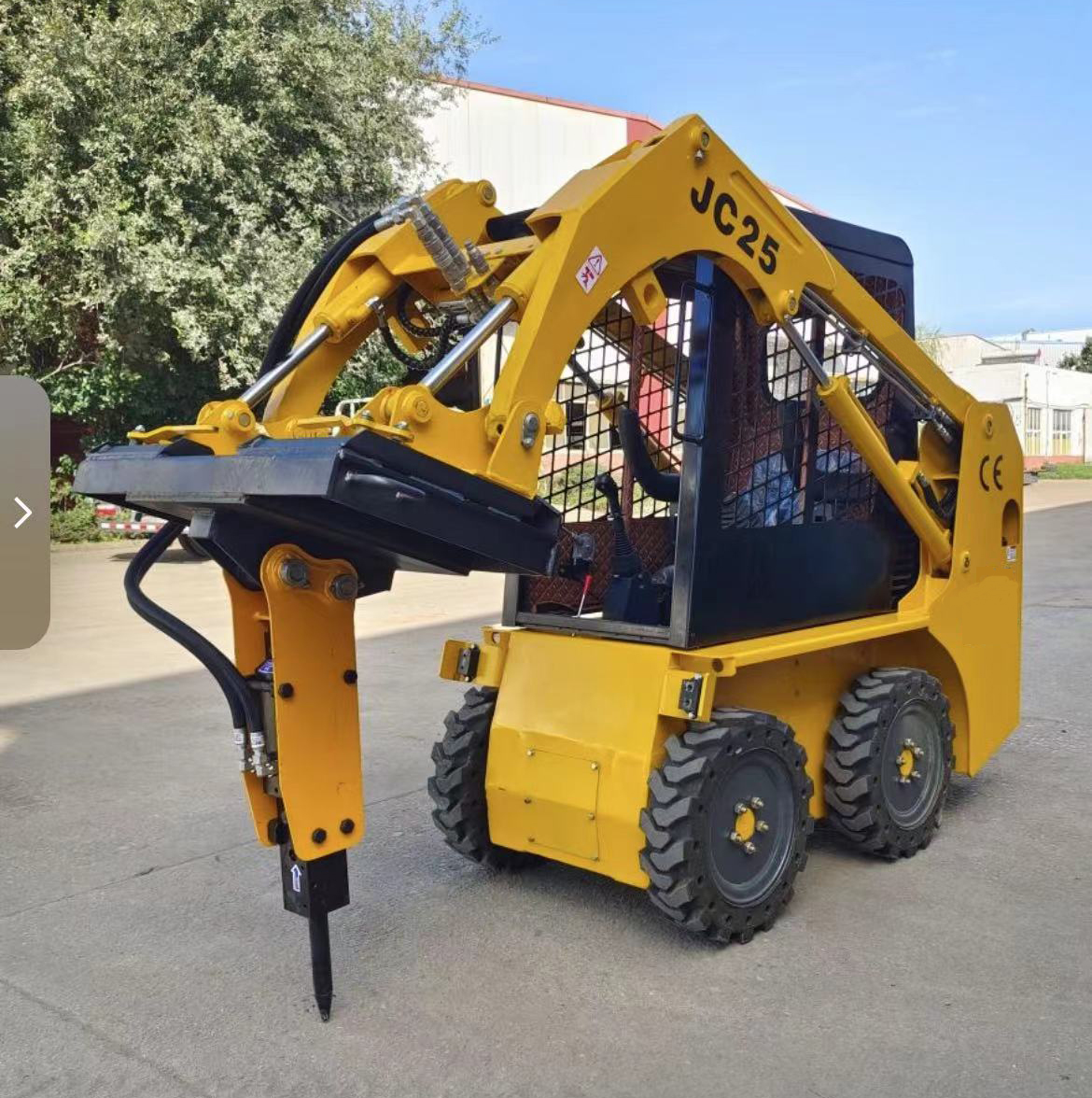 500kg Mini Minicargador JC 25 Skid Steer Loader for Easy Maneuvering in Tight Spaces