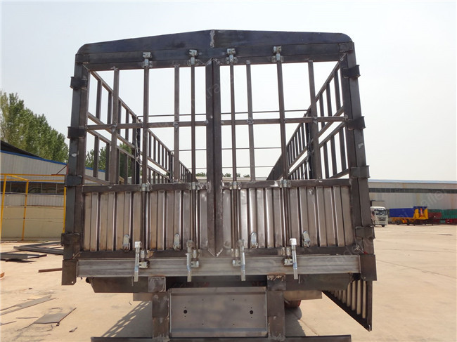 Semi trailer with fence tri axle 50 ton Side wall semi trailer with Mechanical suspension