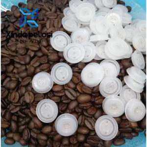 Quality Bulk Biodegradable Coffee Bean Bags With Valve Plastic White 0.83g Per Valve Bialetti Pressure Valve Air Exhaust wholesale