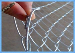 Quality Heavy Duty Galvanized Chain Link Fence Fabric , Twisted Edge Wire Fence Panels 50 X 50mm wholesale